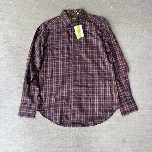NWT Robert Graham Men’s “Lando” Long Sleeve Button-Up Shirt Size S Cotton